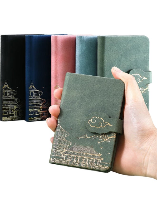 Longe [Lowest Price Online] Langjie, National Trend Small Notebook, Stylish Pocket Journal, Portable Mini Notebook, Pocket Memo Pad, A7 Exquisite Mini Journal, Handheld Memo Pad, Customizable - Image 2