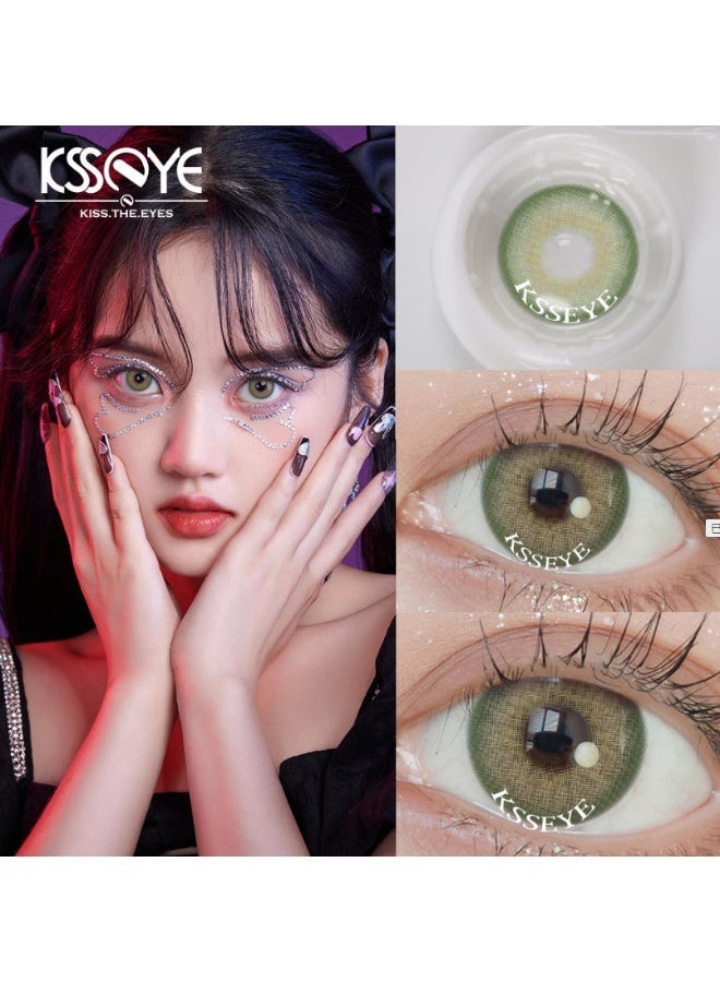 عين كي اس اس عدسات بولا جرين اللاصقة التجميلية السنوية الملونة للجنسين، مجموعة تكبير مع علبة - Image 1