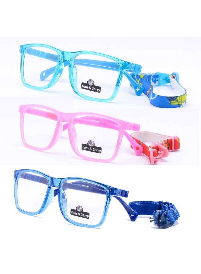 ثلاث نظارات مصنوعة من السيليكون، مادة ممتازة - ألوان مميزة - Image 1