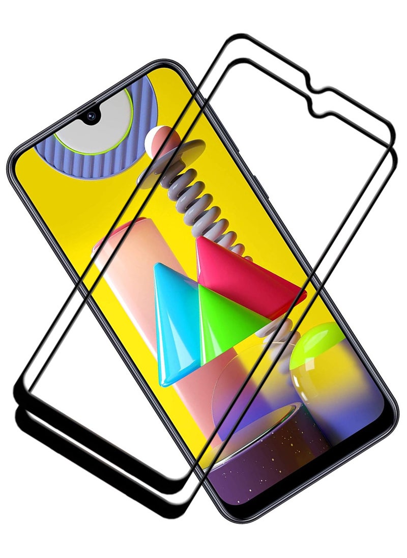 ACLIX 2 Pieces Antistatic ESD Dustproof Premium Quality High Definition Tempered Glass Screen Protector Designed For Samsung Galaxy M31 - Image 1
