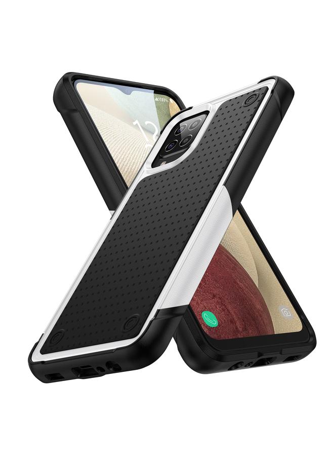 S-TOP Case For Samsung Galaxy A12 PC + TPU Shockproof Protective Phone Case - Image 1