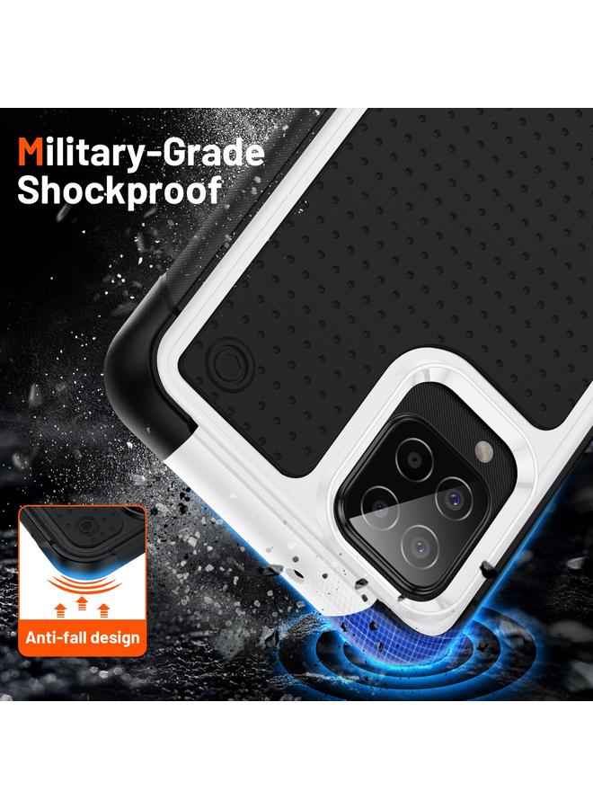 S-TOP Case For Samsung Galaxy A12 PC + TPU Shockproof Protective Phone Case - Image 3