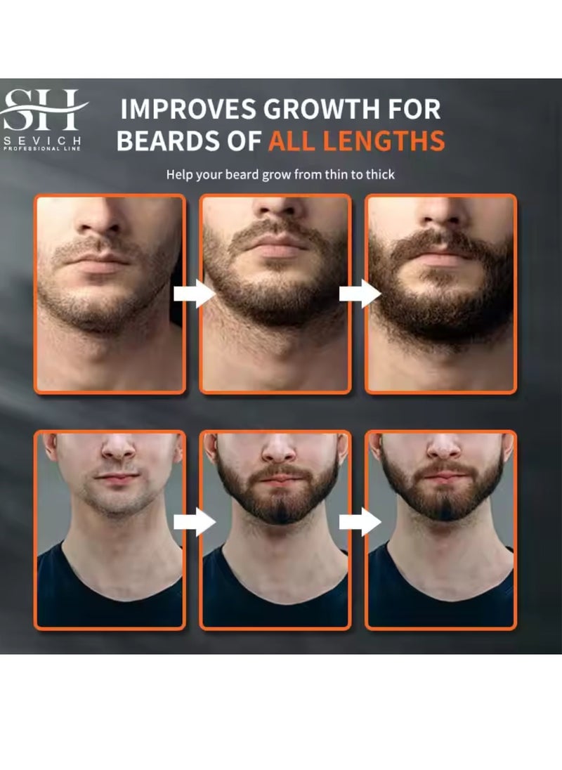 Sevich Chebe Beard Growth Oil Natural Chebe Beard Oil African Chebe Powder Serum Oil Beard Loss Treatments Repair Damaged Beard Moisturize Beard Hair Regrowth Treatments Beard Hair Growth Oil 30ml  - Image 5