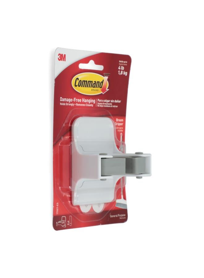 Command 3-Piece Damage-Free Self-Adhesive Durable Multi-Purpose Hanging Hook White  - Image 2