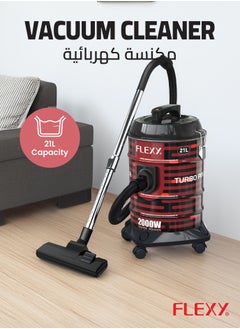 Flexy Flexy Vacuum Cleaner 2000W with Copper Motor, Turbo Power, Low Noise, 21L Capacity, Air Blowing, Dust Indicator, Compact Design, Convenient Accessories, 2-Year Warranty.  - Image 2