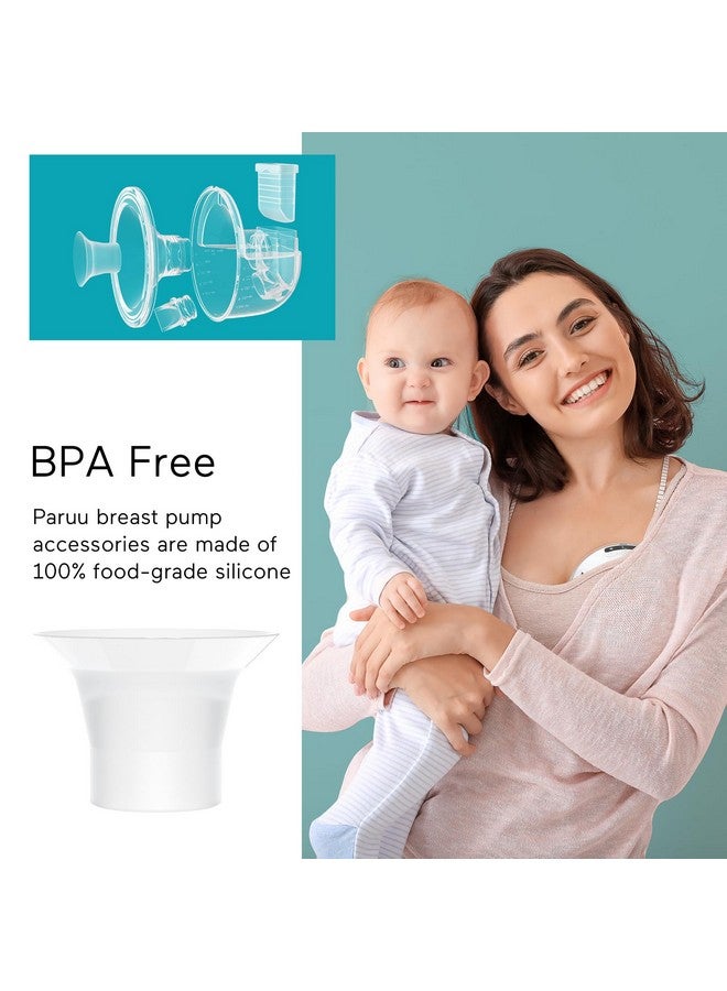 Paruu P10 Flange Insert 21mm, Original Breast Pump Parts, Wearable Breast Pump Replacement Accessories, 2 Pack - Image 1