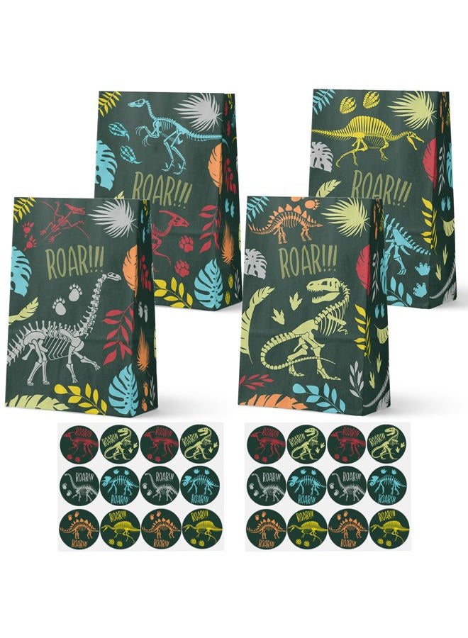 Celee 24-Pack Fossil Gift Bags with Stickers - Image 1