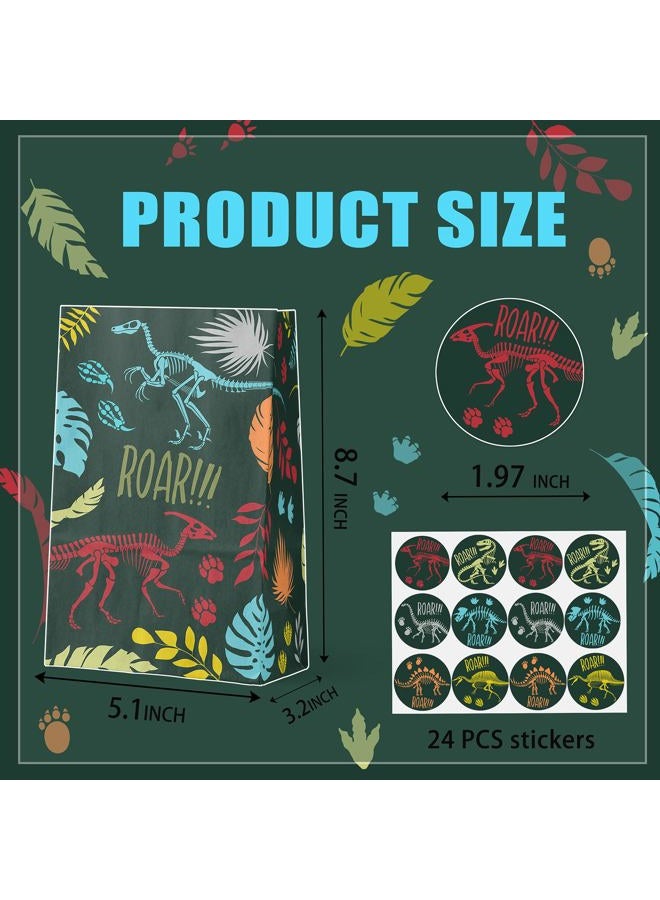 Celee 24-Pack Fossil Gift Bags with Stickers - Image 2