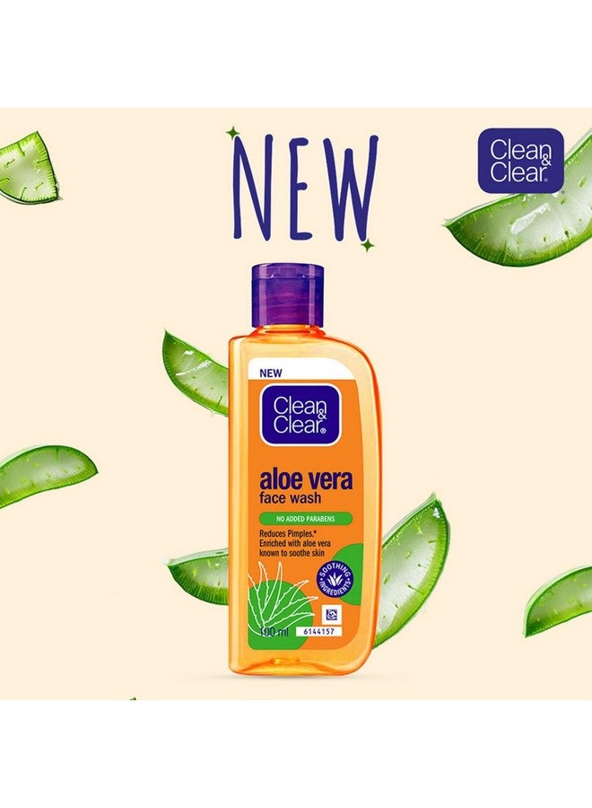 Clean & Clear Aloe Vera Face Wash 100ml - Image 3