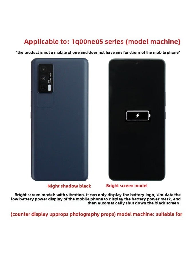 BA Gang Mobile Phone Model Suitable For VivoiQOONeo5 Active Version Bright Screen Simulation Model Machine Toy Glass-Applicable Models:Vibration Bright Screen-IQOOZ1X White  - Image 2