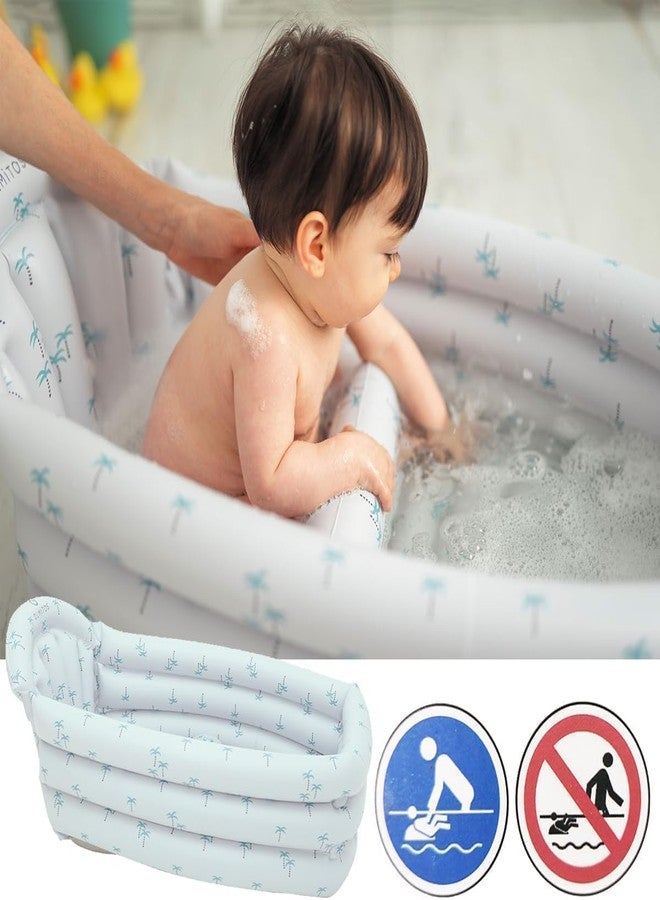 VBM Inflatable bathtub for babies - Practical, comfortable and safe - from 4 months - with anti-slip divider - Inflatable plastic in exclusive design - Adaptable to growth with The baby - Image 4