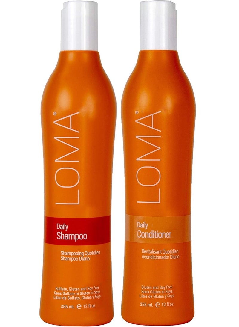 LOMA Daily Shampoo (clear formula) and Daily Conditioner (DUO PACK) 12 Ounce Each - Image 4