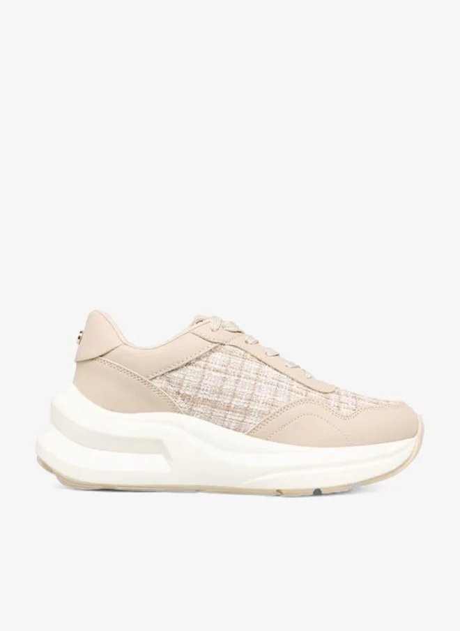 Women Panelled Lace-Up Sneakers