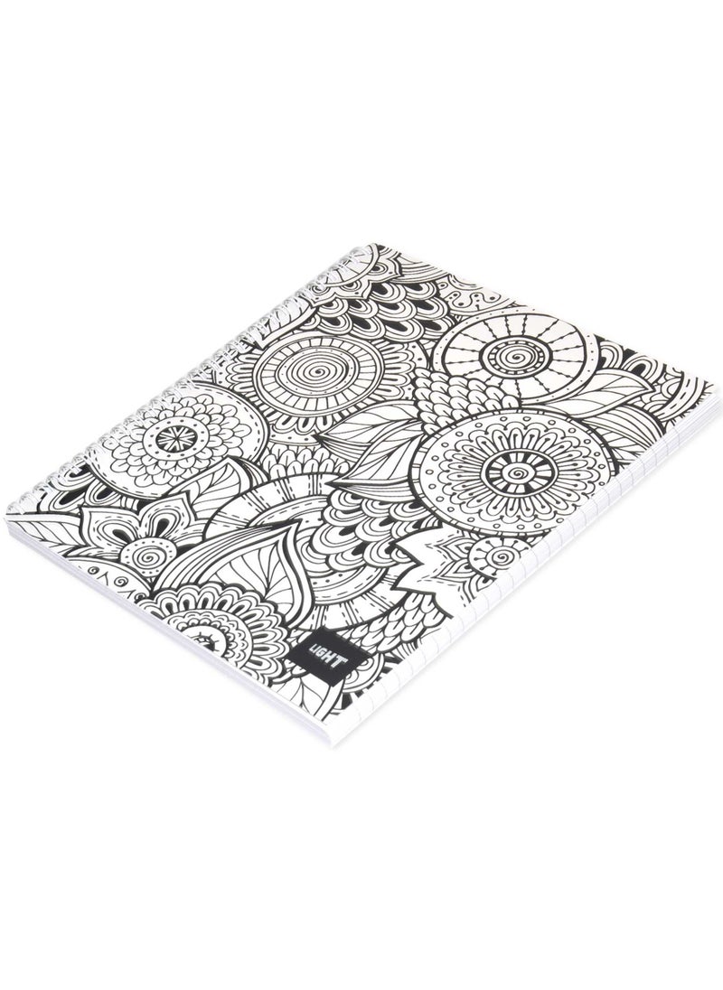Light FIS LIGHT Pack of 10 Spiral Soft Cover Notebook, Single Line  10X8 Inches (25.4 X 20.32 Cm) 100 Sheets -LINB1081701S  - Image 4