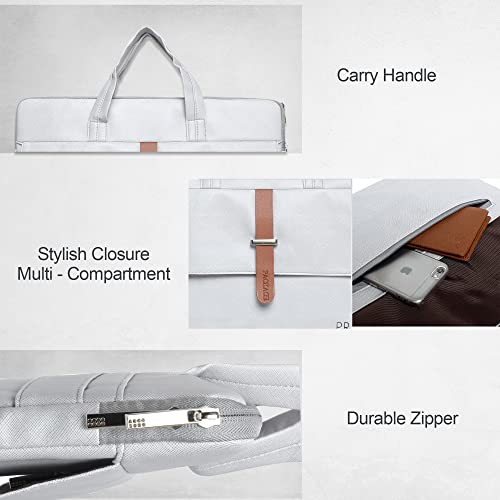 Probus Canvas Messenger Laptop Sleeve Case Cover Bag for Men/Women Grey| 13.3" - Image 3