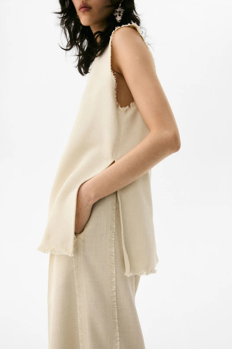 H&M Wide twill trousers