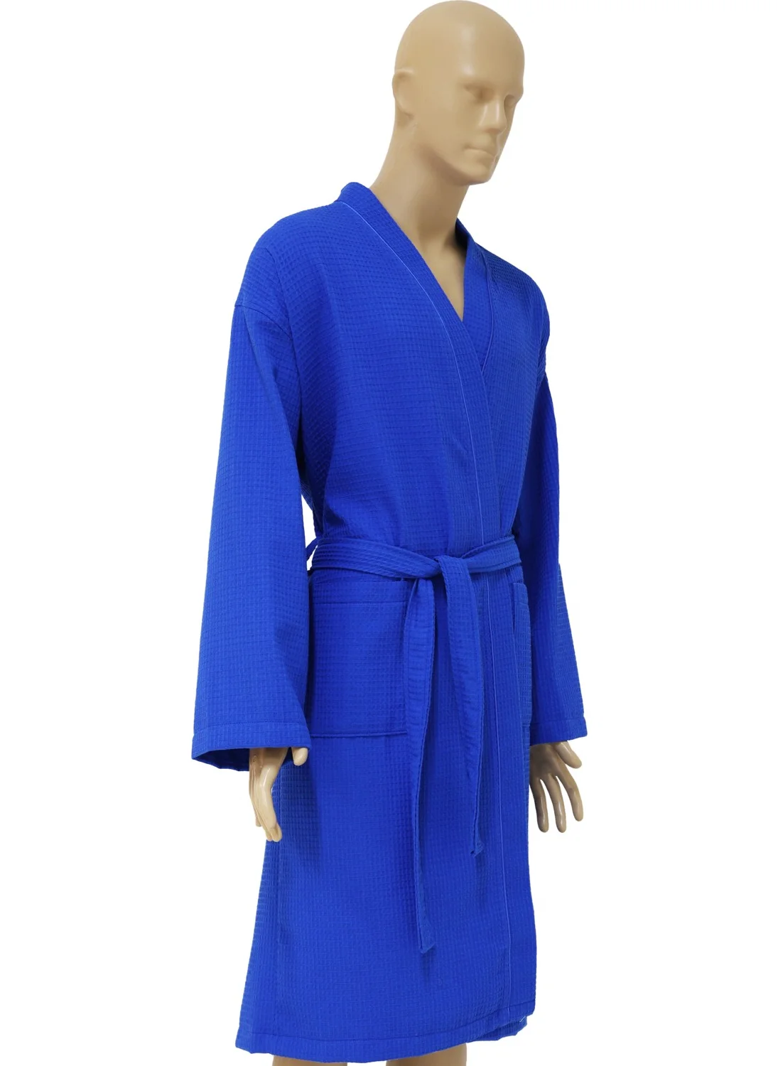 Airycot Pike Bathrobe Dressing Gown with Intermediate Piping for Men