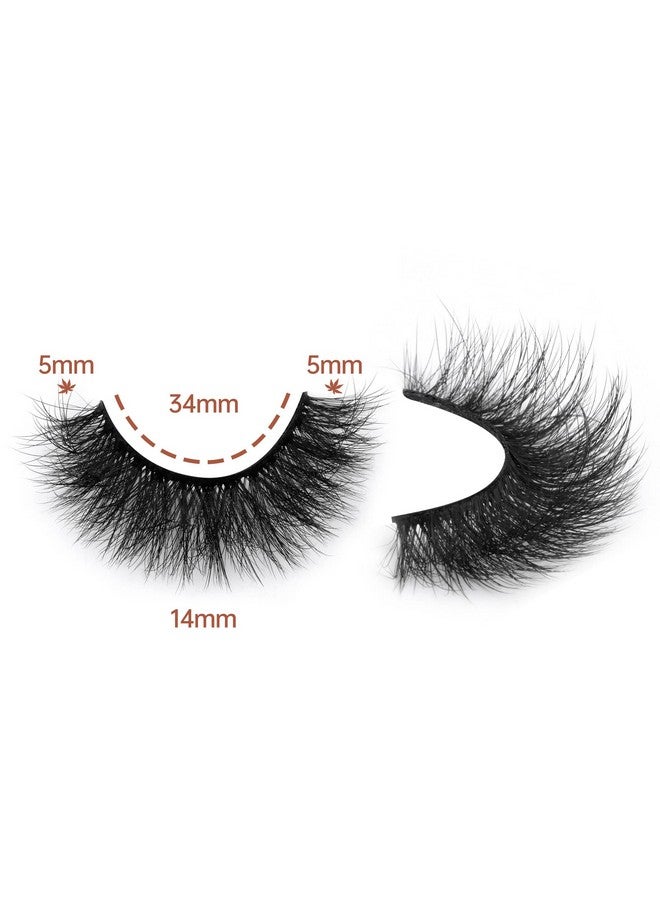 Focipeysa Fluffy Lashes Natural Wispy Eyelashes Full Volume Mink Lashes 14Mm Short Faux Mink Lashes Multipack By Focipeysa - Image 3