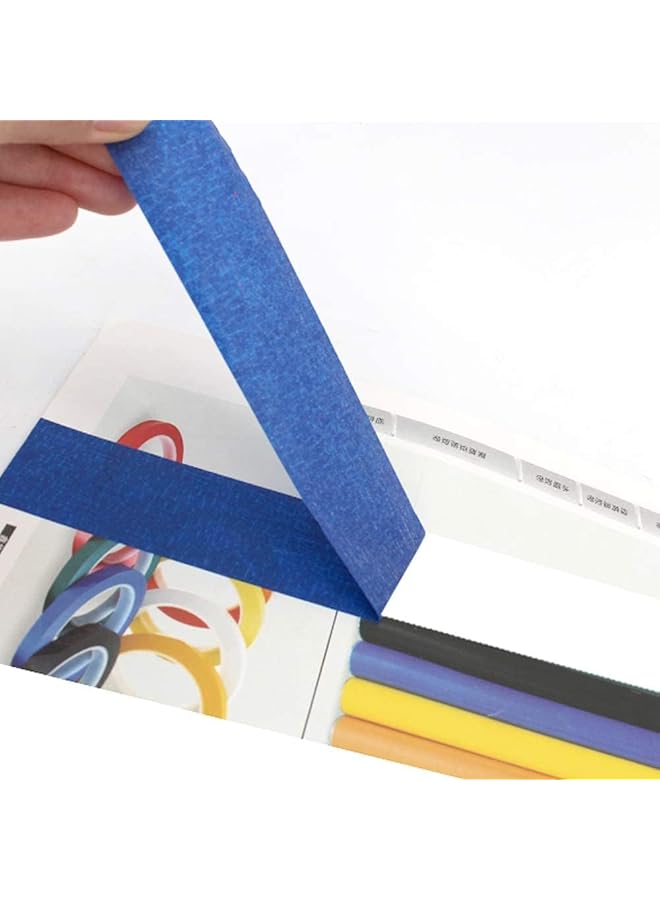 erorex Blue Painters Masking Tape Painting And Decorating Painters Masking Tape Multisurface 25 Mm Wide 20 M Long Professional And Diy Use Decorating Crafts Body Spraying 5 Rolls - Image 2