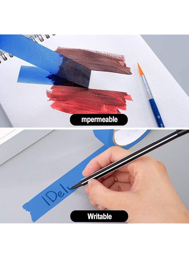erorex Blue Painters Masking Tape Painting And Decorating Painters Masking Tape Multisurface 25 Mm Wide 20 M Long Professional And Diy Use Decorating Crafts Body Spraying 5 Rolls - Image 4