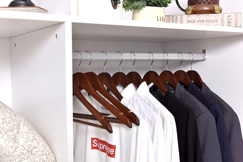 Quality Hangers Quality Wooden Hangers - Slightly Curved, Solid Walnut Coat Hangers with Chrome Hooks - Heavy-Duty, 90 Pack Sets for Clothes, Jackets, Shirts, Pants, Suits - Image 2