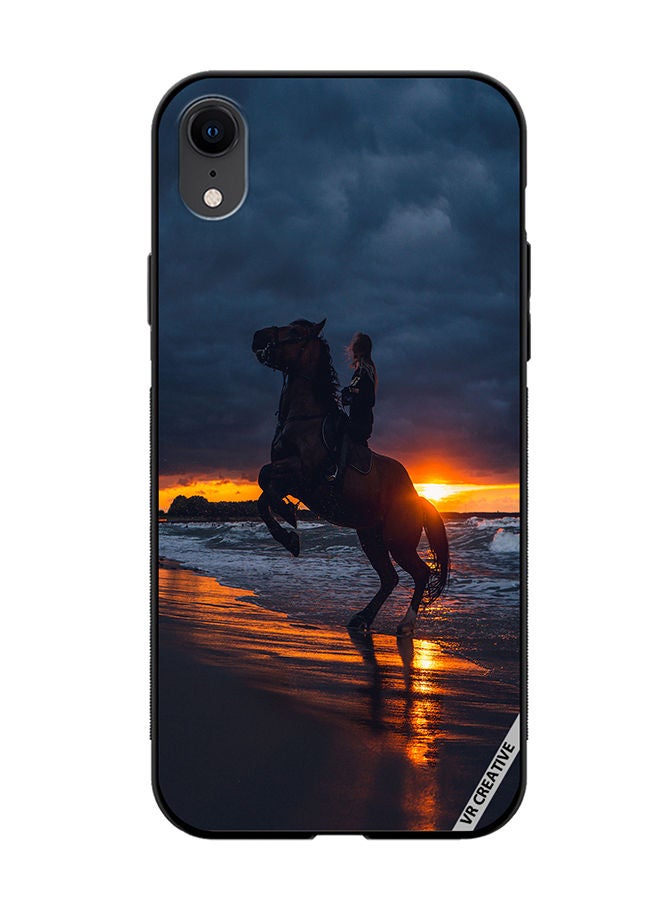 VR CREATIVE Protective Case Cover For Apple iPhone XR Horse1 Design Multicolour - Image 1