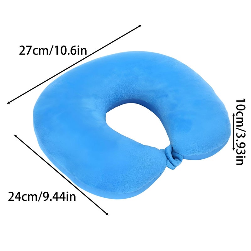 Neck Travel Pillow - Ultimate Microbead Support for Neck and Head with Soft Velvet Cover, Lightweight and Portable Design Perfect for Home, Office, Car Trips, or Travel Comfort - Image 2