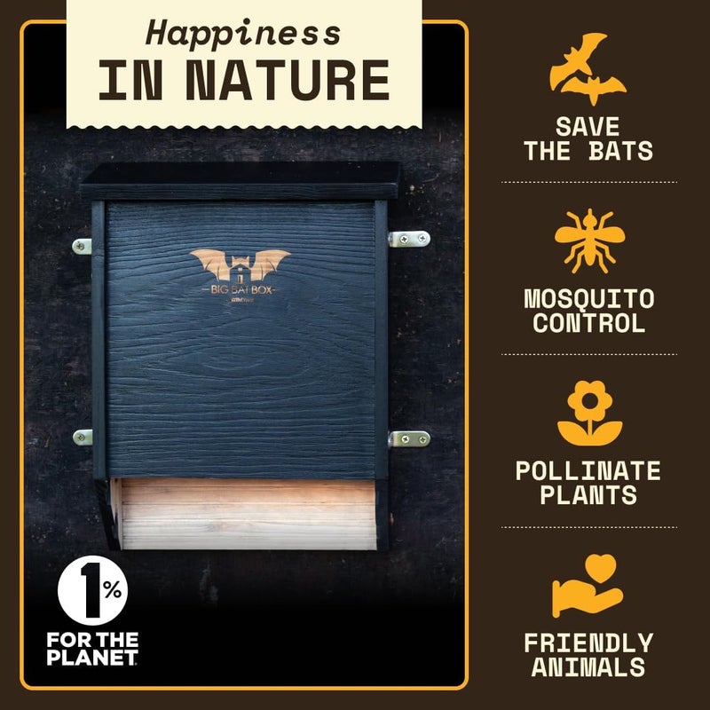 WildYard BIGBATBOX - Bat House for Outdoors - Clean Your Backyard from Mosquitoes - Wooden Bat House Kit - with Our Proven Bat Box Design, You are Almost Guaranteed to Attract Bats! - Image 2