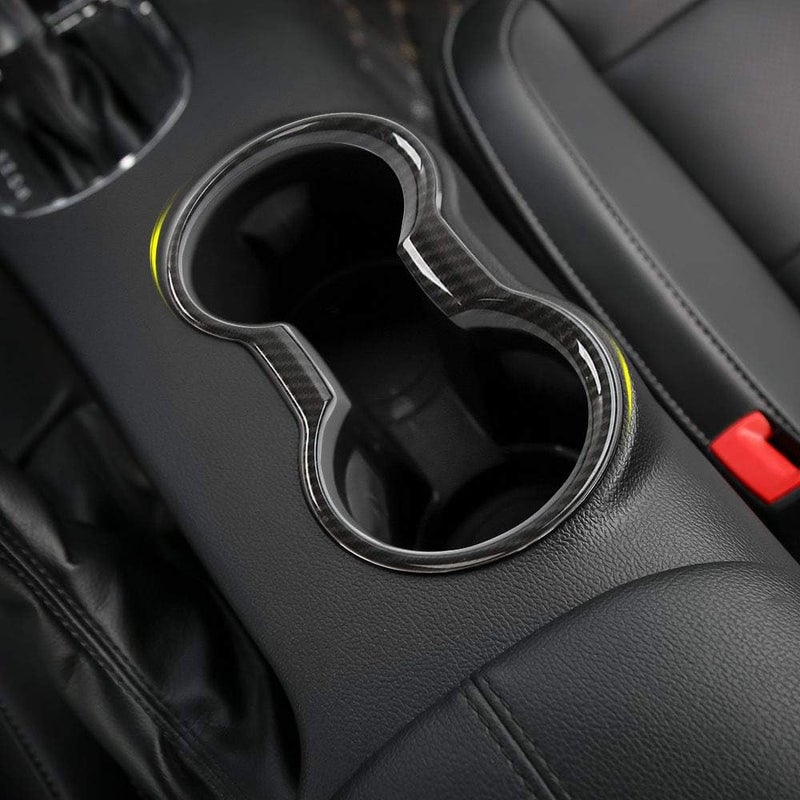 CheroCar Cup Holder Cover Frame Trim for Ford Mustang - Image 2