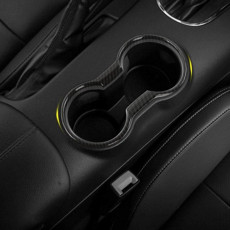 CheroCar Cup Holder Cover Frame Trim for Ford Mustang - Image 3