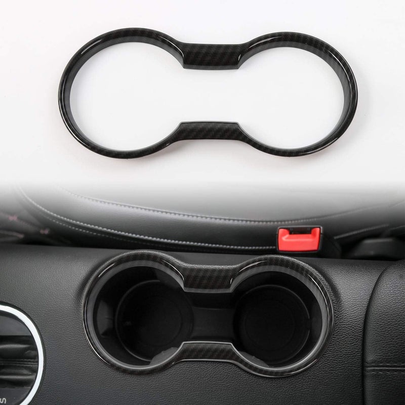 CheroCar Cup Holder Cover Frame Trim for Ford Mustang - Image 1