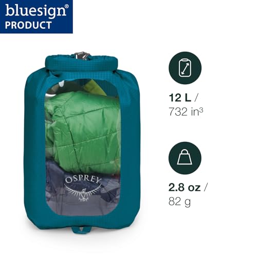 Osprey 12L Waterproof Dry Sack with Window Mars Orange - Image 3