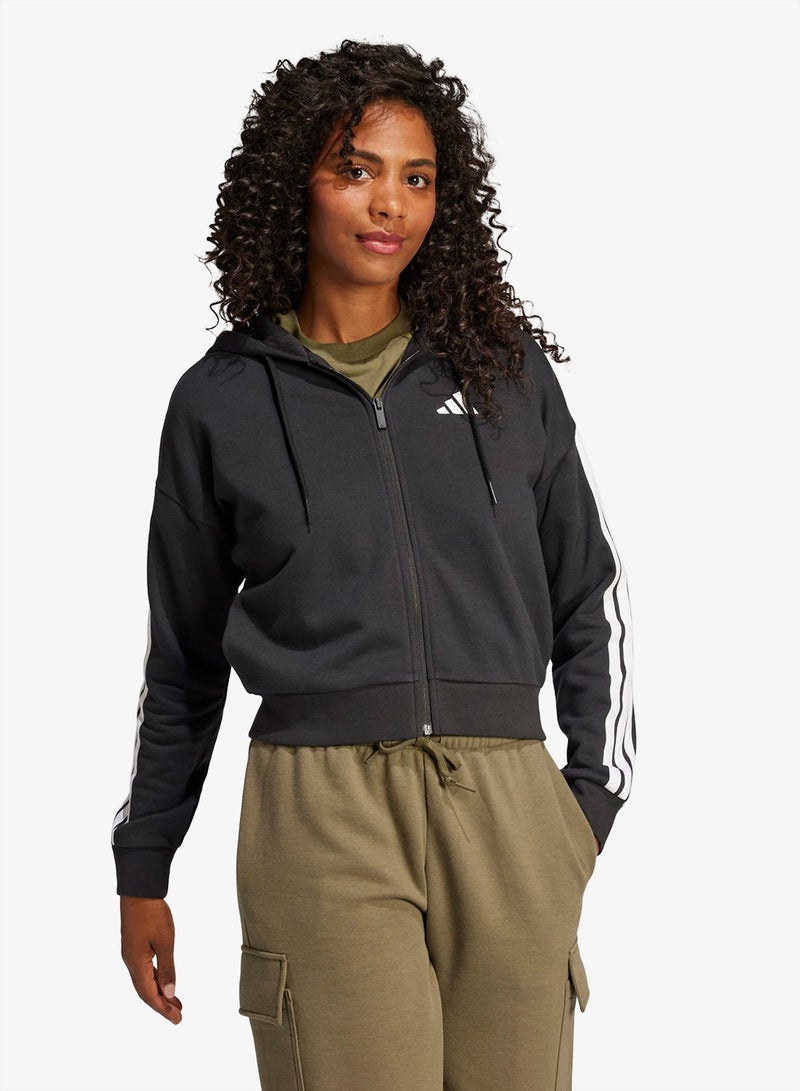 Adidas 3-Stripes Essential French Terry Hoodie - Image 5