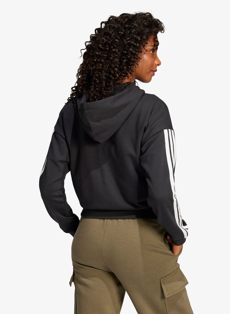 Adidas 3-Stripes Essential French Terry Hoodie - Image 2