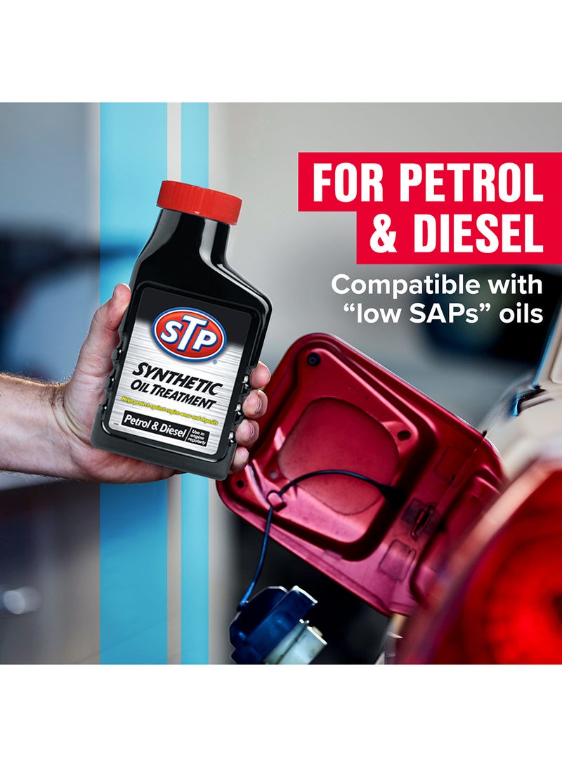 Synthetic Oil Treatment, 300Ml, Petrol And Diesel, Protects Against Engine Wear And Deposits, 1 Piece