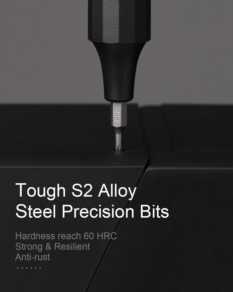 هوتو مجموعة مفكات دقيقة 24 في 1 من هوتو (سبائك الألومنيوم) - رمادي غامق - Image 4