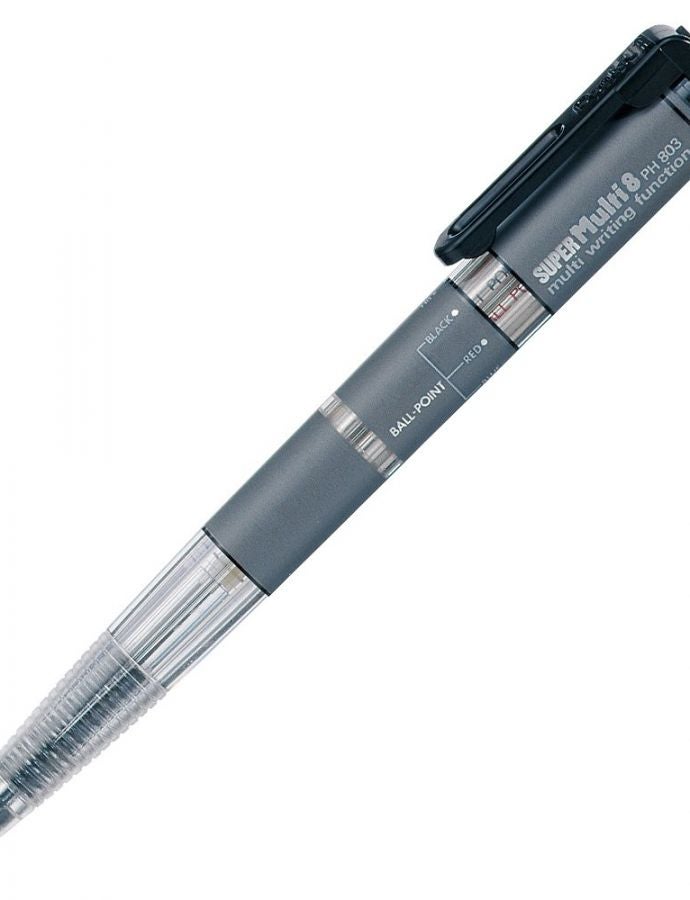 Pentel قلم حبر جاف بنتل سوبر ملتي 8 0.7 مم حامل قلم 2 مم (استيراد من اليابان) - Image 1