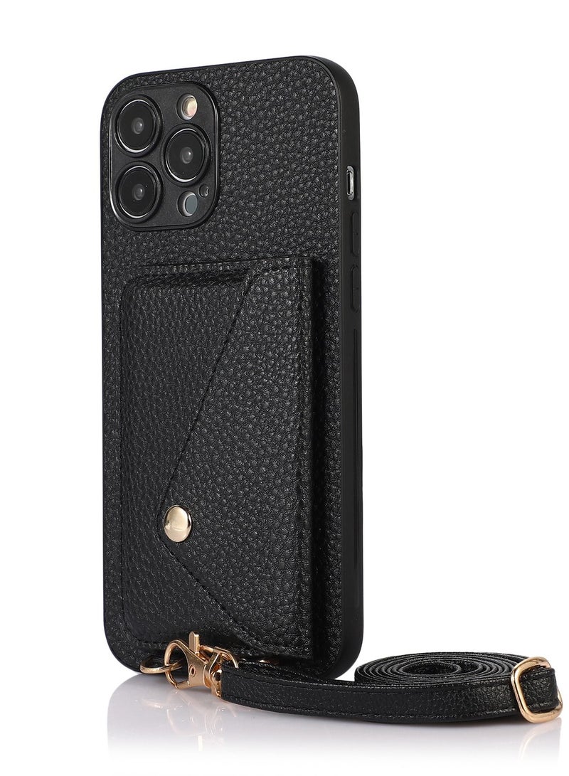 Suteni Back Cover Leather Protective Wallet Mobile Phone Case for iPhone - Image 1