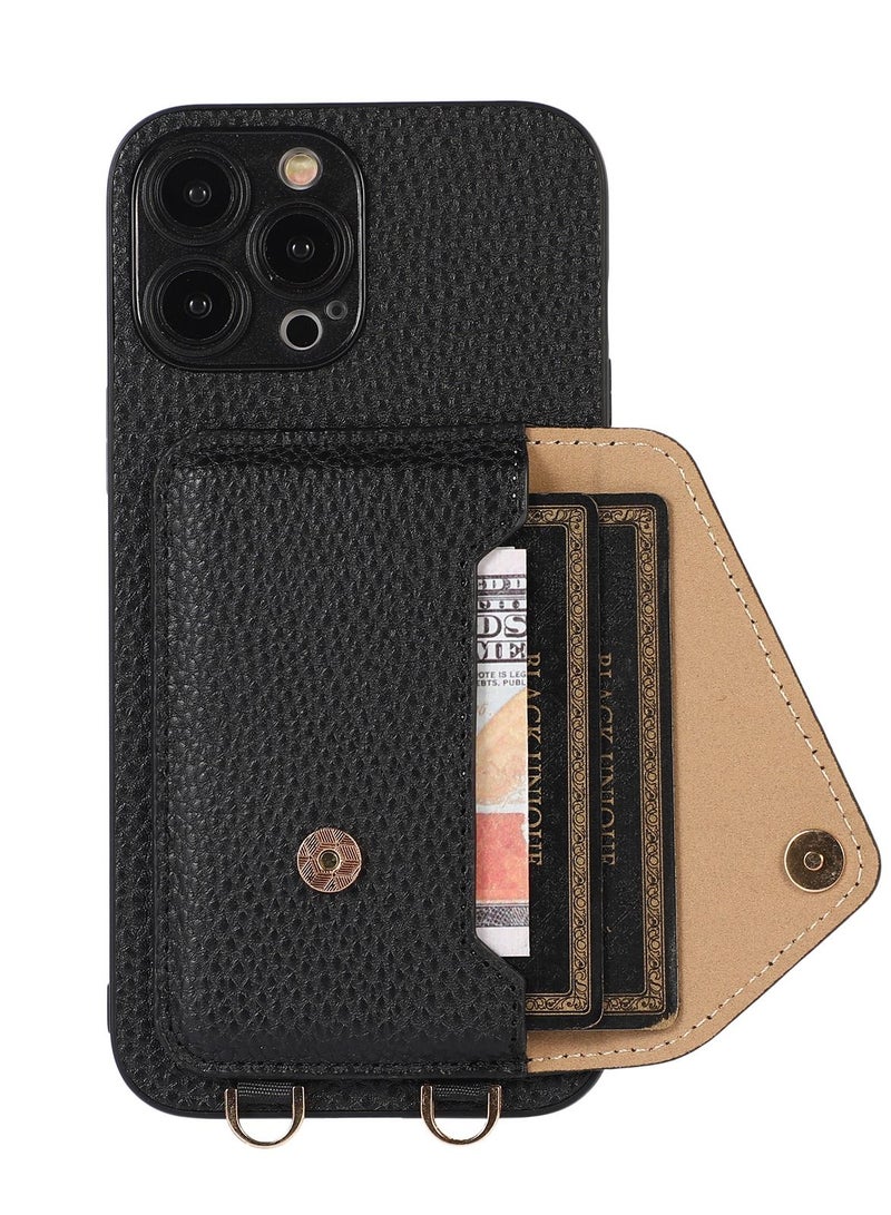 Suteni Back Cover Leather Protective Wallet Mobile Phone Case for iPhone - Image 3