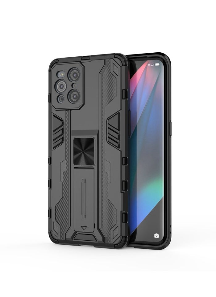 General - Case OPPO Find X3 Pro 5G, Shockproof 360 Degree Case with Support Case [Double Layer 2-in-1 Hard PC & Silicone TPU Tough Armor Case] OPPO Find X3 Pro Case - Image 1