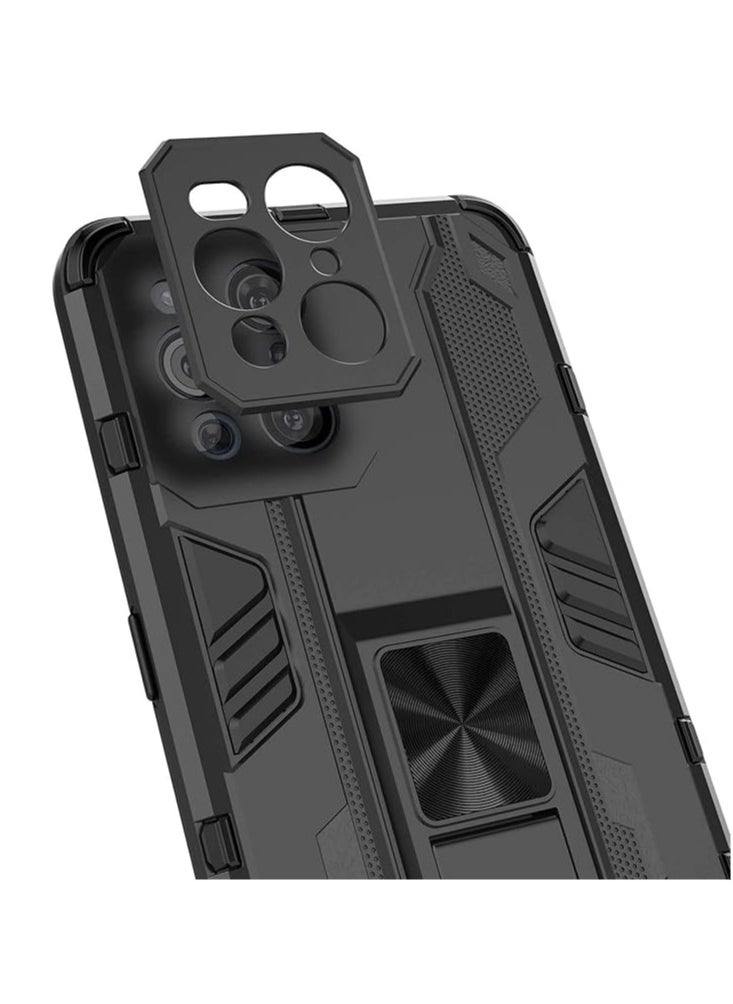 General - Case OPPO Find X3 Pro 5G, Shockproof 360 Degree Case with Support Case [Double Layer 2-in-1 Hard PC & Silicone TPU Tough Armor Case] OPPO Find X3 Pro Case - Image 1