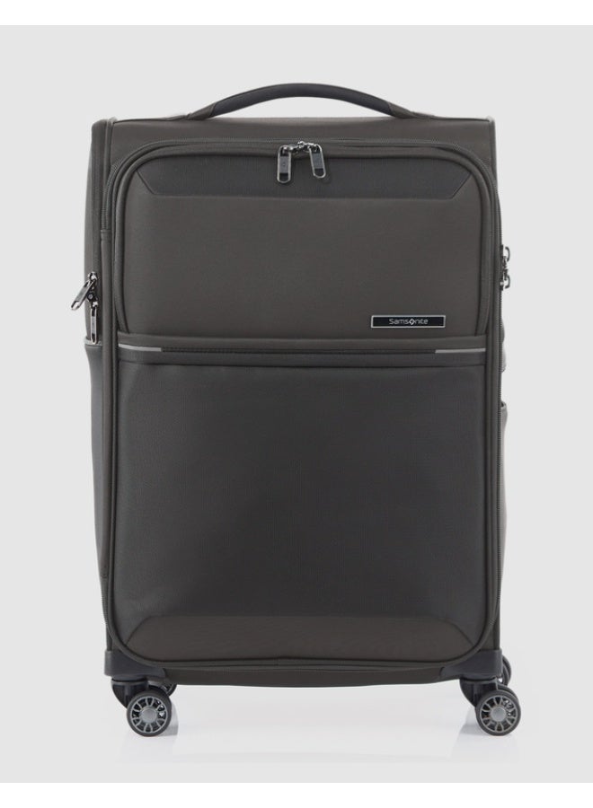 Samsonite 73H SP Cabin Spinner 55cm – Platin Grey (Softside Luggage) - Image 1