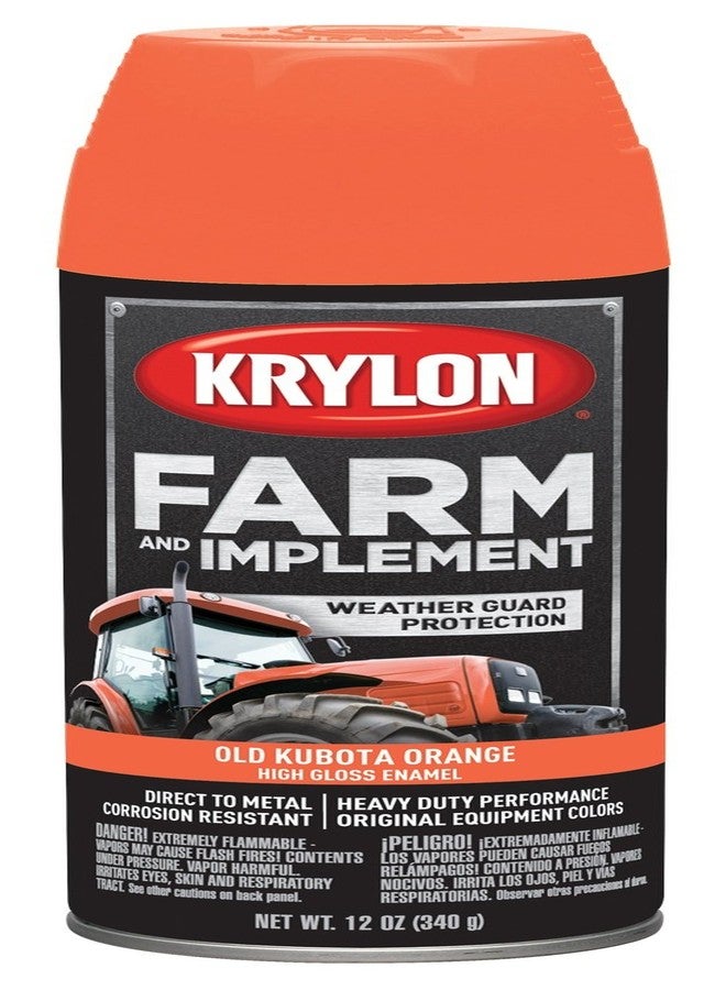 طلاء مزرعة برتقالي من VHT Krylon K01821000 Kubota، 12 أونصة