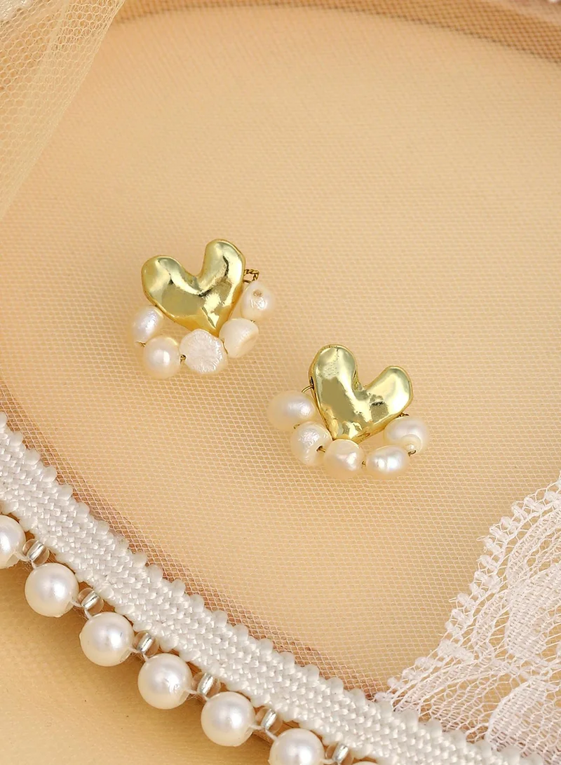 سوهي Contemporary Heart Artificial Stud Earring Jewellery