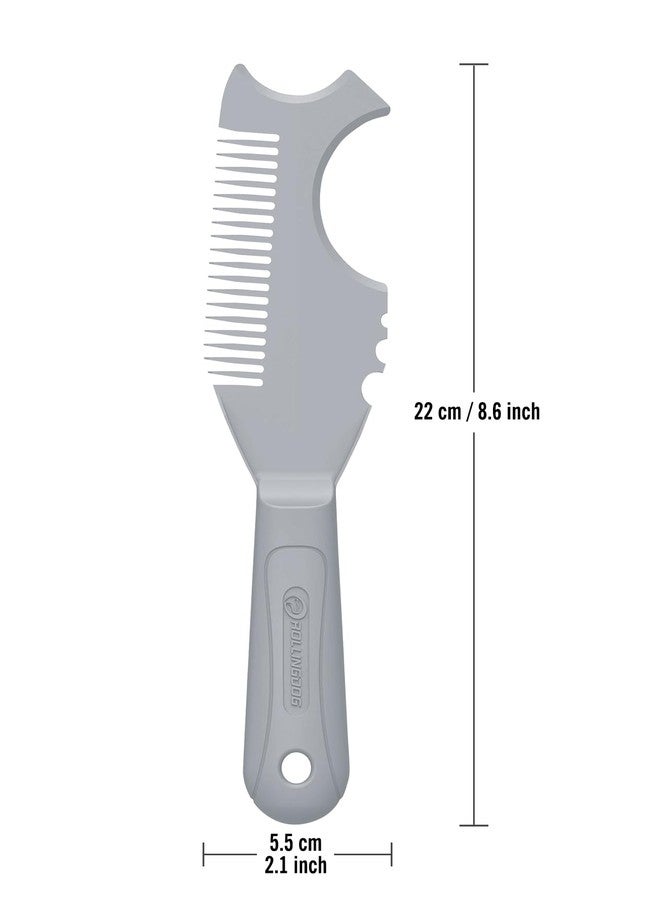 ROLLINGDOG Paint Brush/Roller Cleaner Tool - Durable Plastic Paint Brush Comb with Lightweight Reinforced Handle,Wash and Reuse - Image 2