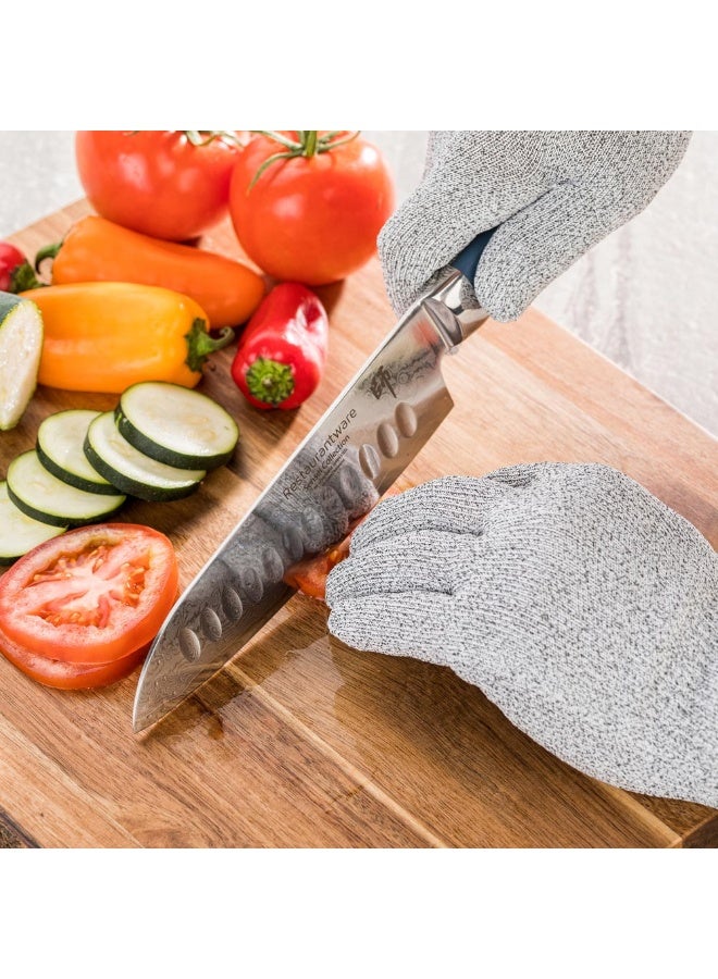 Restaurantware Extra Large Cut Gloves, 1 Pair Of Cut-Resistant Oyster Shucking Gloves - Level 5, Food-Grade, Gray Polyethylene And Fiberglass Mesh Gloves, For Meat Cutting Or Fish Filleting,  - Image 3