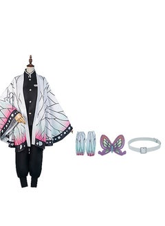 Demon Slayer Cosplay Costume Kochou Shinobu Cloak Cosplay Uniform Outfit Set