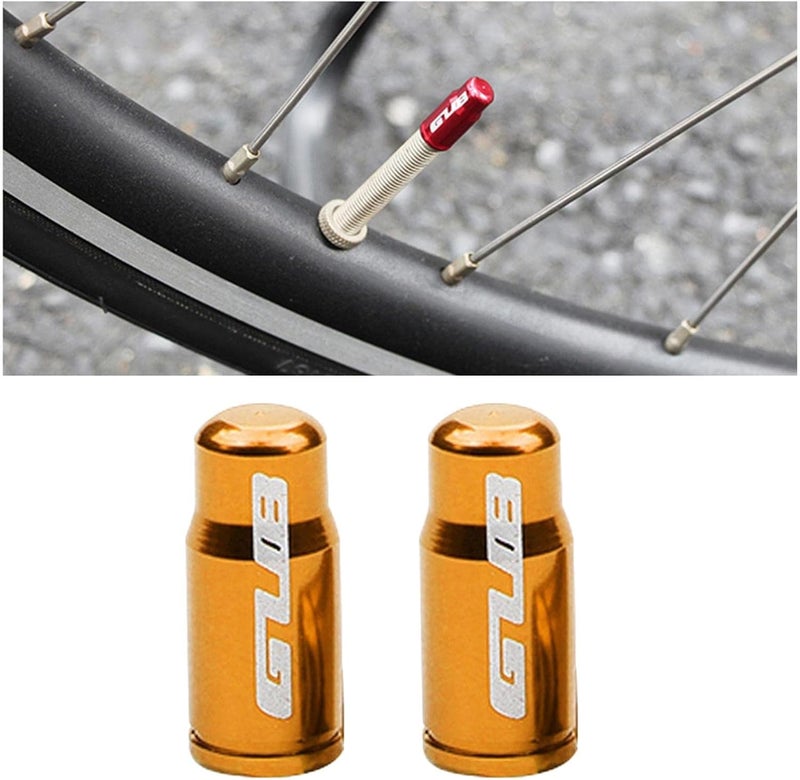 كلاراكو زوج من أغطية صمامات إطارات الدراجات الهوائية المصنوعة من سبائك الألومنيوم، مناسبة لصمامات بريستا الفرنسية/فوهات الإطارات، خفيفة الوزن للغاية، أغطية واقية من الغبار لإطارات الدراجات الجبلية والطرق. - Image 5