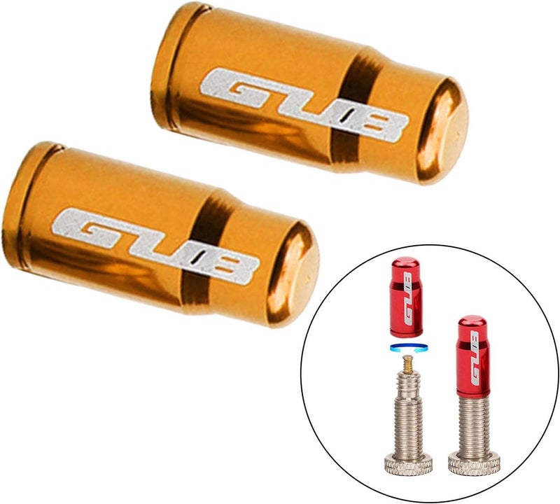 كلاراكو زوج من أغطية صمامات إطارات الدراجات الهوائية المصنوعة من سبائك الألومنيوم، مناسبة لصمامات بريستا الفرنسية/فوهات الإطارات، خفيفة الوزن للغاية، أغطية واقية من الغبار لإطارات الدراجات الجبلية والطرق. - Image 3