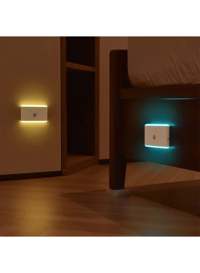 ضوء ليل LED ذكي بحساس حركة، قابل للتعتيم، ضوء جوي متعدد الألوان، قطعة واحدة - Image 5